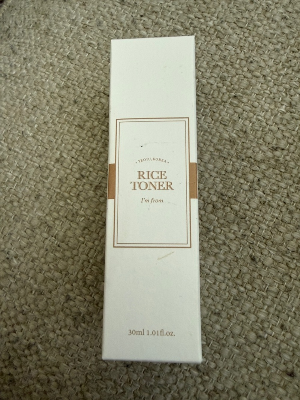 NWOT. I'm From Rice Toner Hydrating Brightening Glow K-Beauty Travel Mini 1.01 o